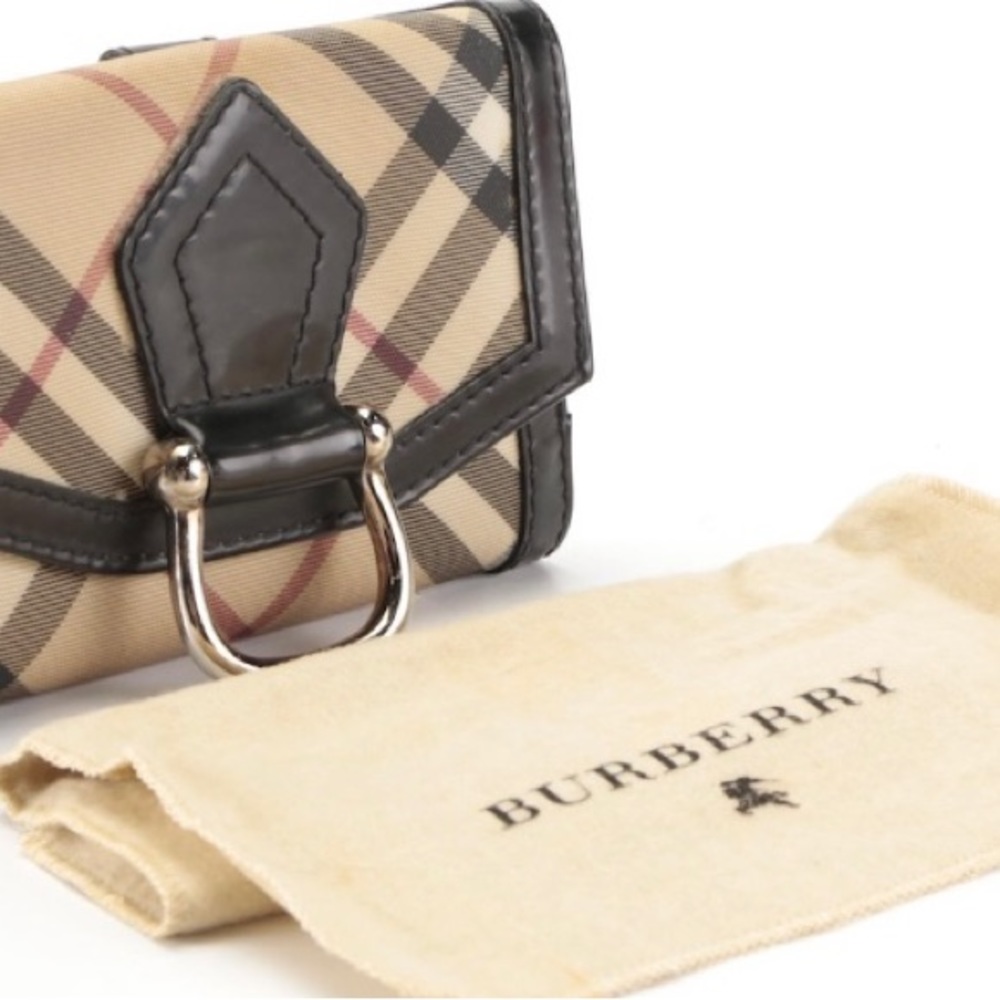 Patent nova check tri-fold wallet
